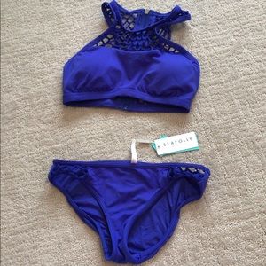 Seafolly Mesh About Hipster and High Neck Tank Top